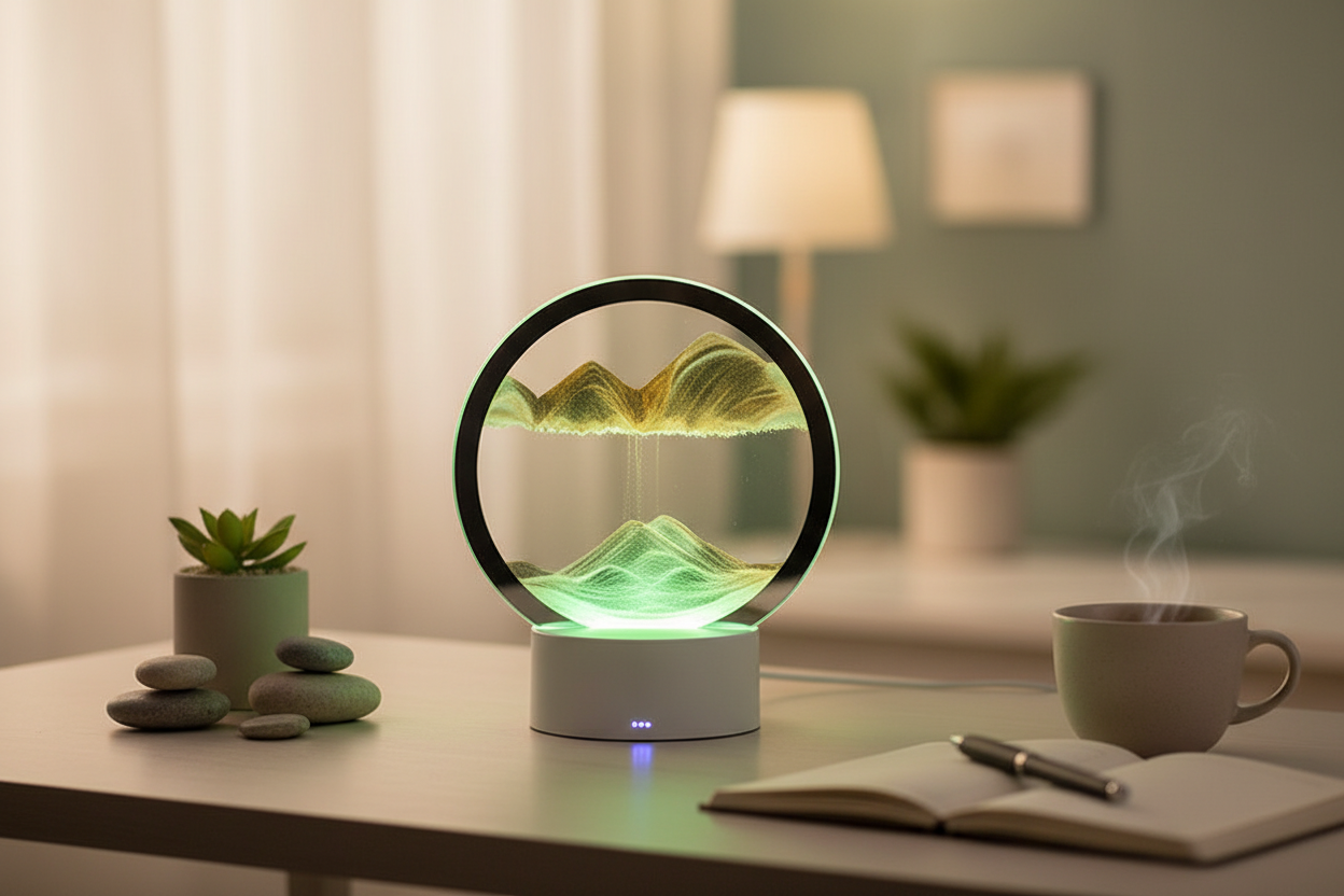 3D Flowing Sand Night Light Lifestyle