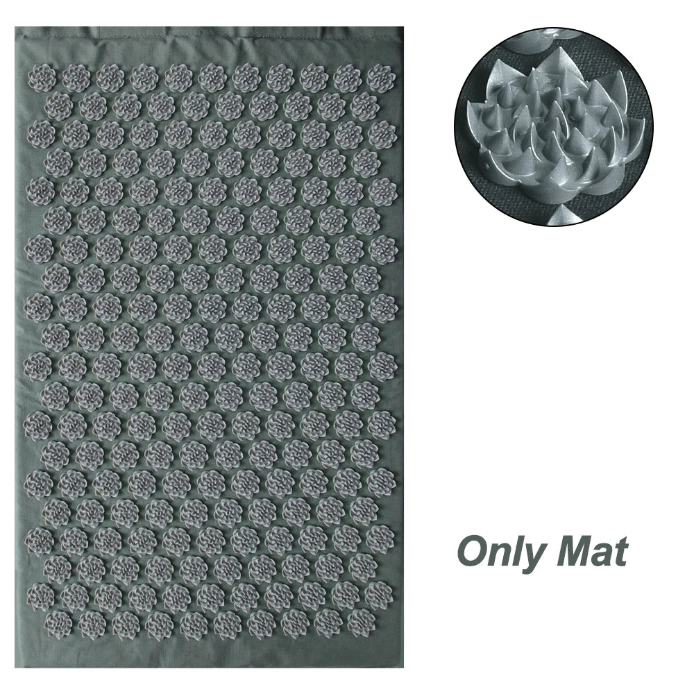 Acupressure Mat Spike Pad Kuznetsov'S Applicator Pillow Cushion for Muscle Relaxation Pain Relief Yoga Pilates Sport Fitness