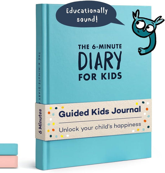 6-Minute Kids Diary – Journal for Kids 6-12 to Develop a Happy Self Mindfulness and Positive Habits – Kids Gratitude Journal for Girls & Boys