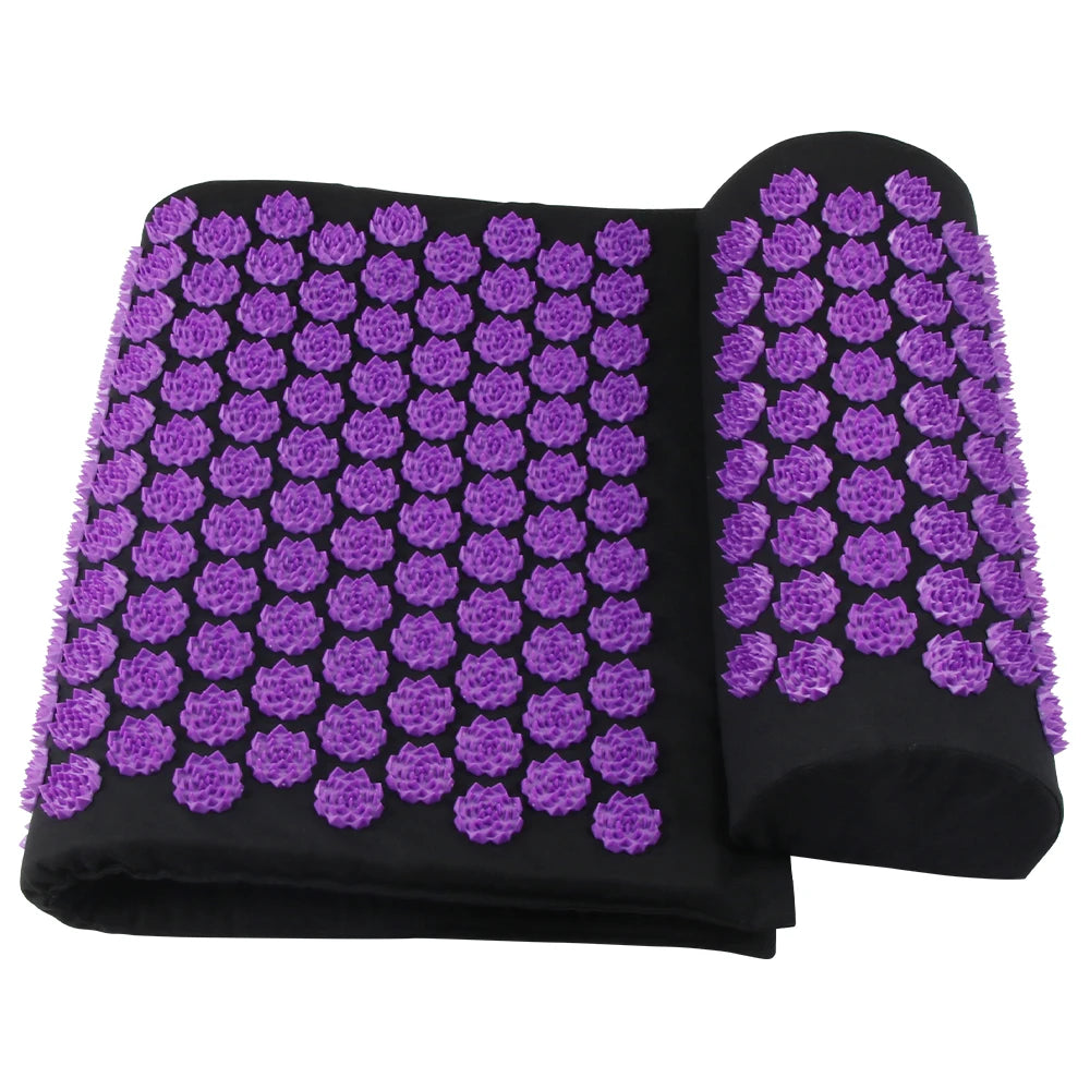 Acupressure Mat Spike Pad Kuznetsov'S Applicator Pillow Cushion for Muscle Relaxation Pain Relief Yoga Pilates Sport Fitness