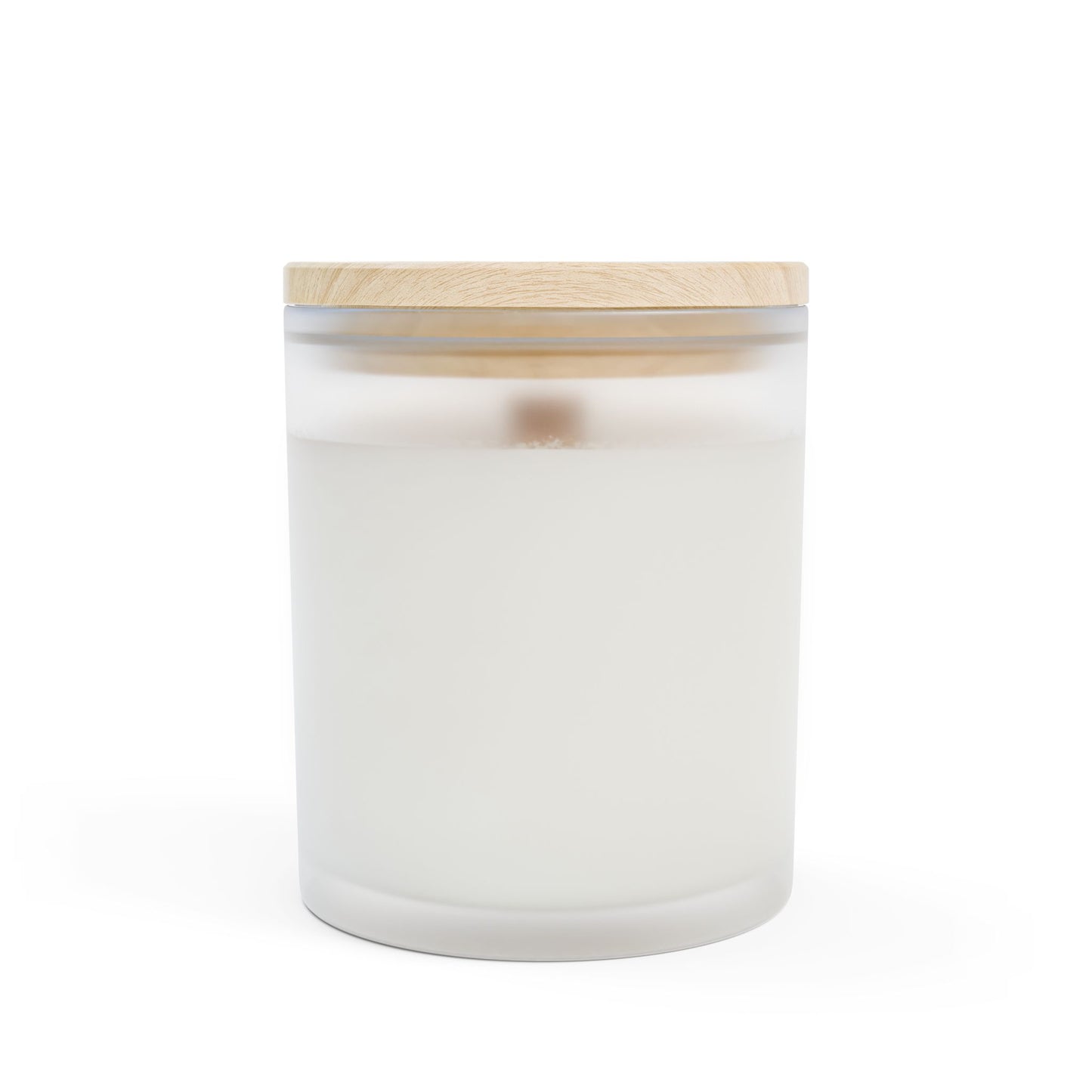 QuietZen Frosted Glass Scented Candle — Coconut Soy Wooden Wick | 8 Calming Scents