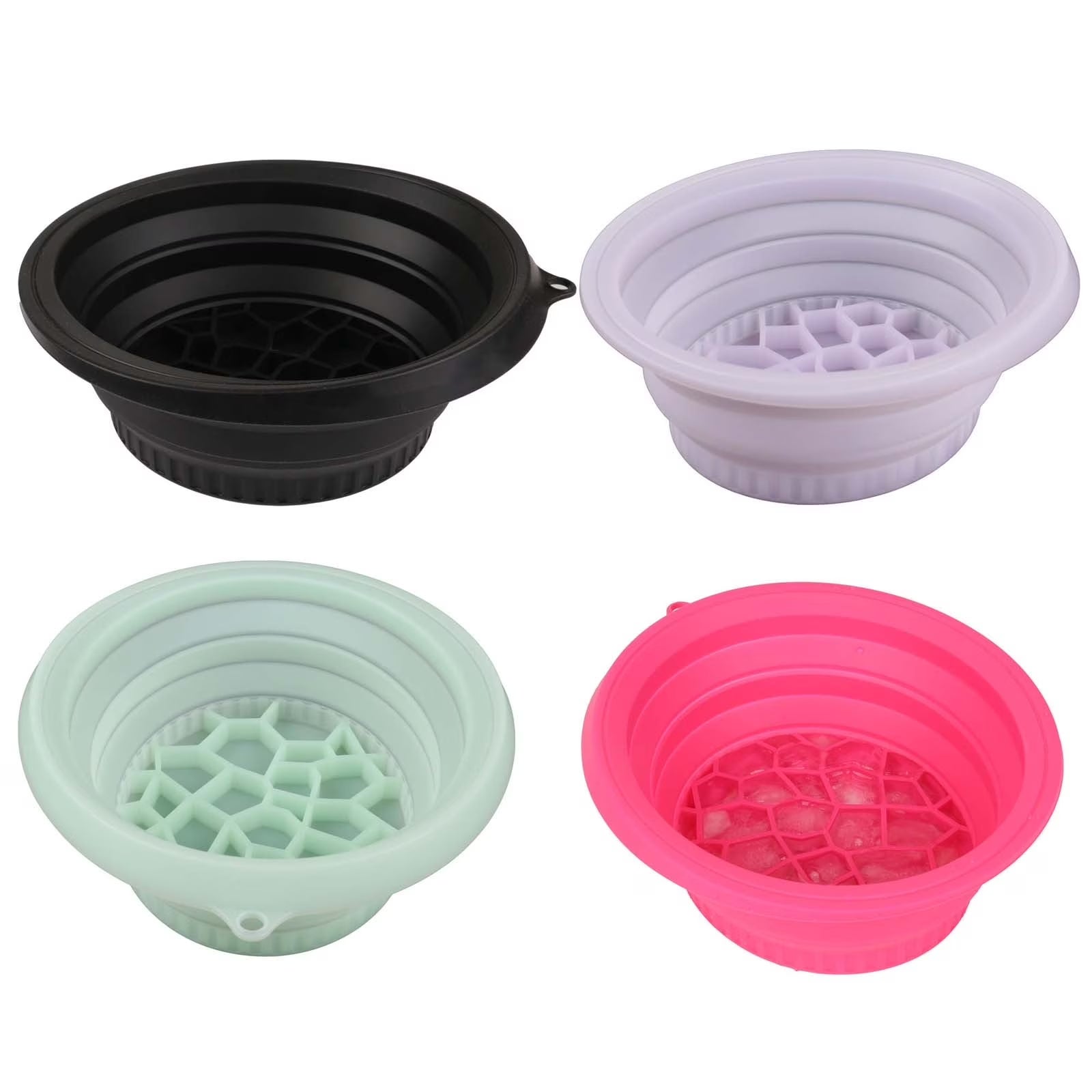 Face Bowl for Ice with Built-In Ice Tray Collapsible Silicone, Facial Face Ice Bath Bowl Small Reusable Cold Plunge Basin Is Portable,Perfect for Home Use,Camping,Travel Cold Bath Spa Tool