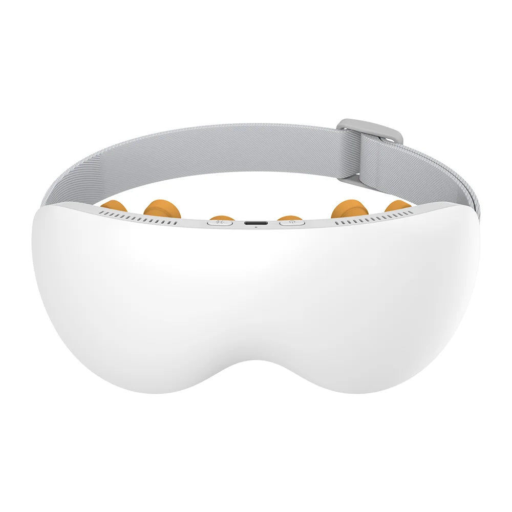 Rechargeable Eye Massager with Cooling Technology and 12 Vibration Nodes, Bluetooth-Enabled for Puffiness Reduction and Enhanced Sleep Quality