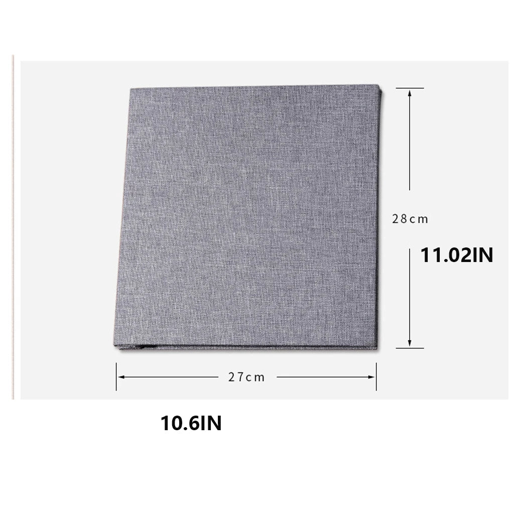 16 Inch Linen DIY Photo Album Photos Books Sticky Handcraft Albums Scrapbooking Memory Book for Brown/Black Page