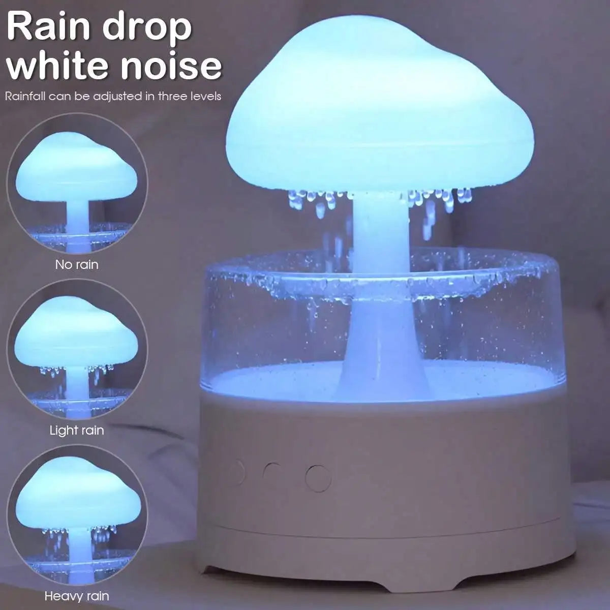 Mushroom Cloud with Atomizing Diffuser Humidifier Aromatherapy Diffuser Colorful Gradient Lighting Atmosphere Night Light