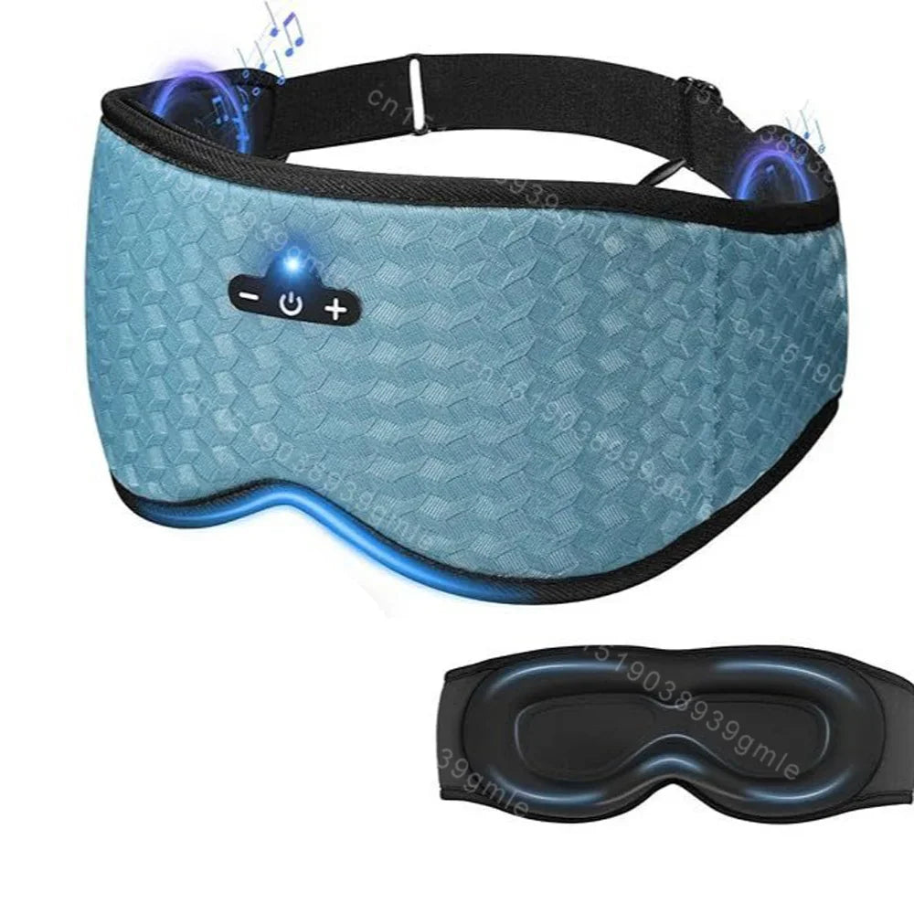 3D Sleep Mask with Bluetooth Headphones and Built-In HD Speakers for Enhanced Relaxation