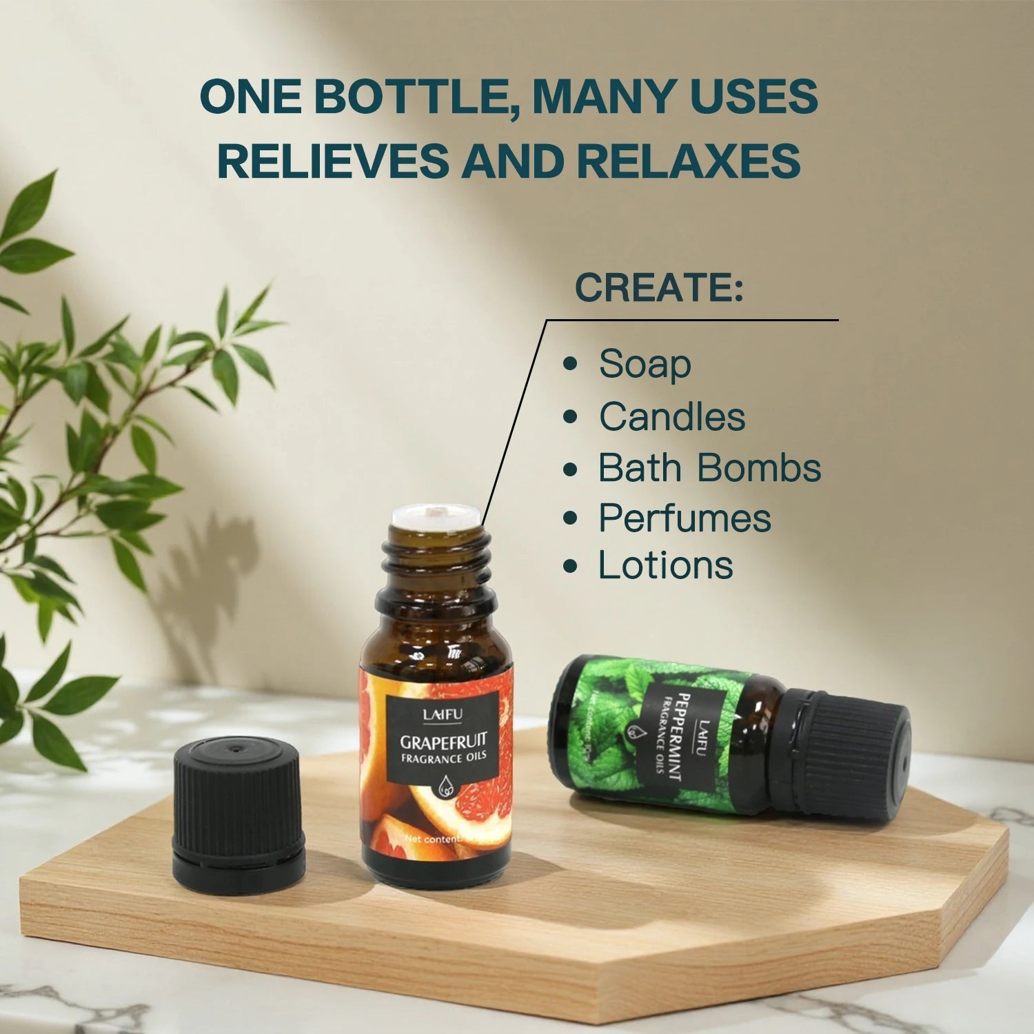 Aromatherapy Essential Oils Kit 16 Favors Lavender, Mint, Lemon, Jasmine, Tea Tree All Perfect for Humidifiers Yoga Bedroom