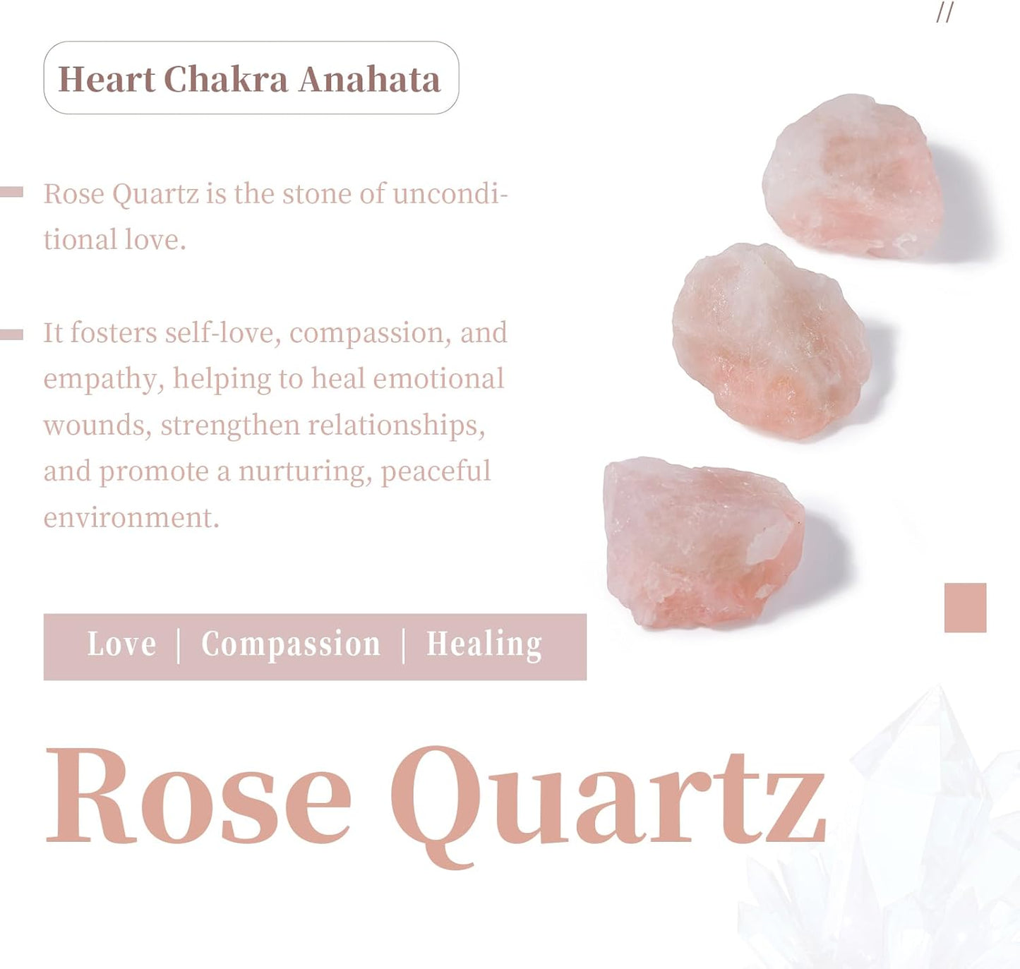 Natural Rose Quartz Tumbled Chip Stone, Heart Chakra Crystal Pillow for Healing Reiki, Sphere Sculpture Figurine Point Display Stand, Heart Chakra